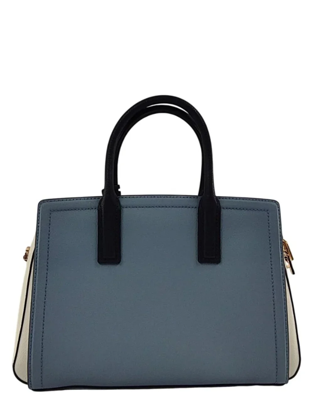 Michael Kors Laila Pebbled Leather Satchel Bags Blue